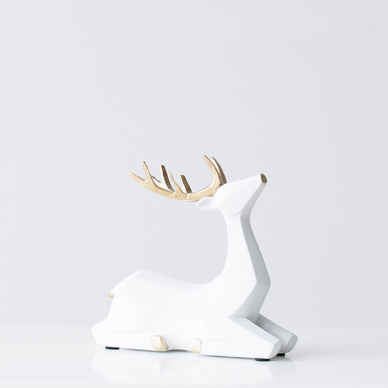 Christmas Deer Figurine Decor