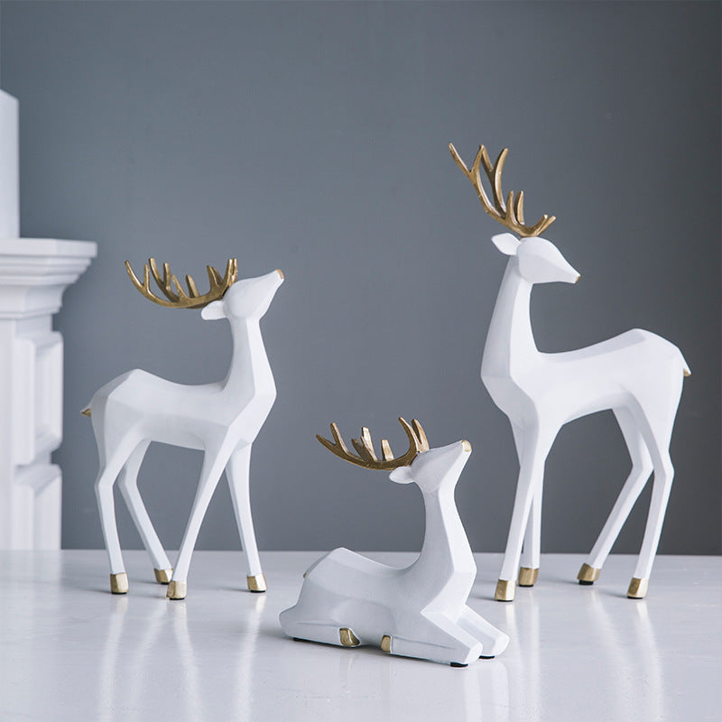 Christmas Deer Figurine Decor