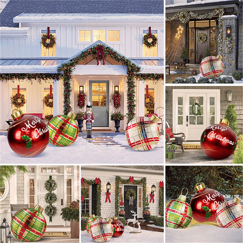 Inflatable Christmas Ornament Ball for Outdoor