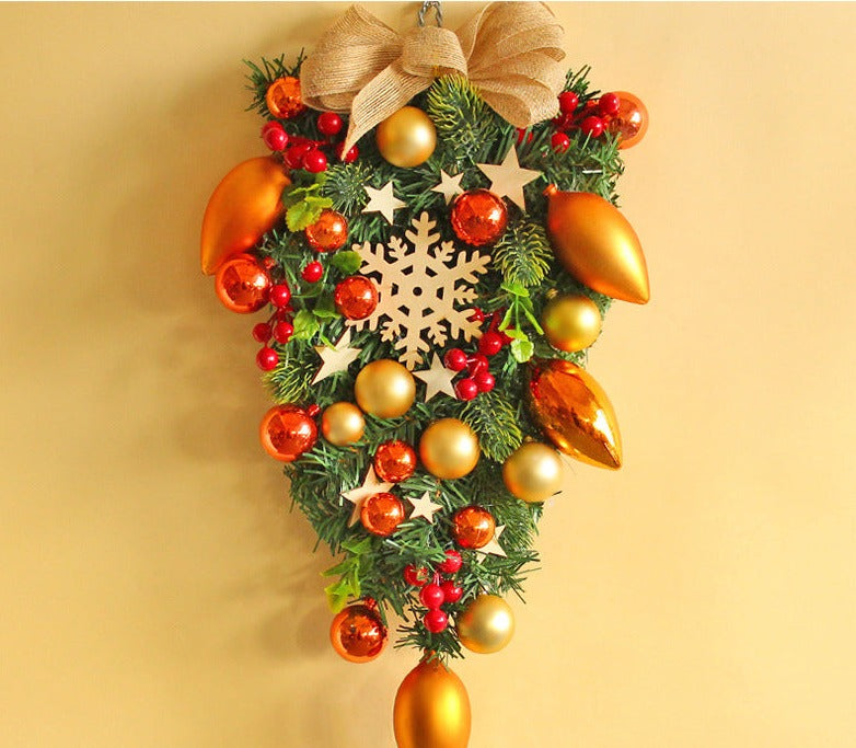 Gold swag wreath